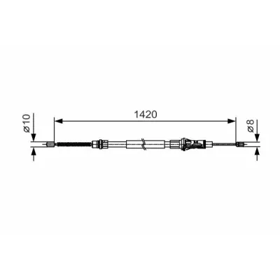 Cable de accionamiento, freno de estacionamiento BOSCH 1 987 482 013 BOSCH 1 987 482 013 Descuento